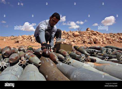 Mud Gun Libya|libya unexploded ammo.